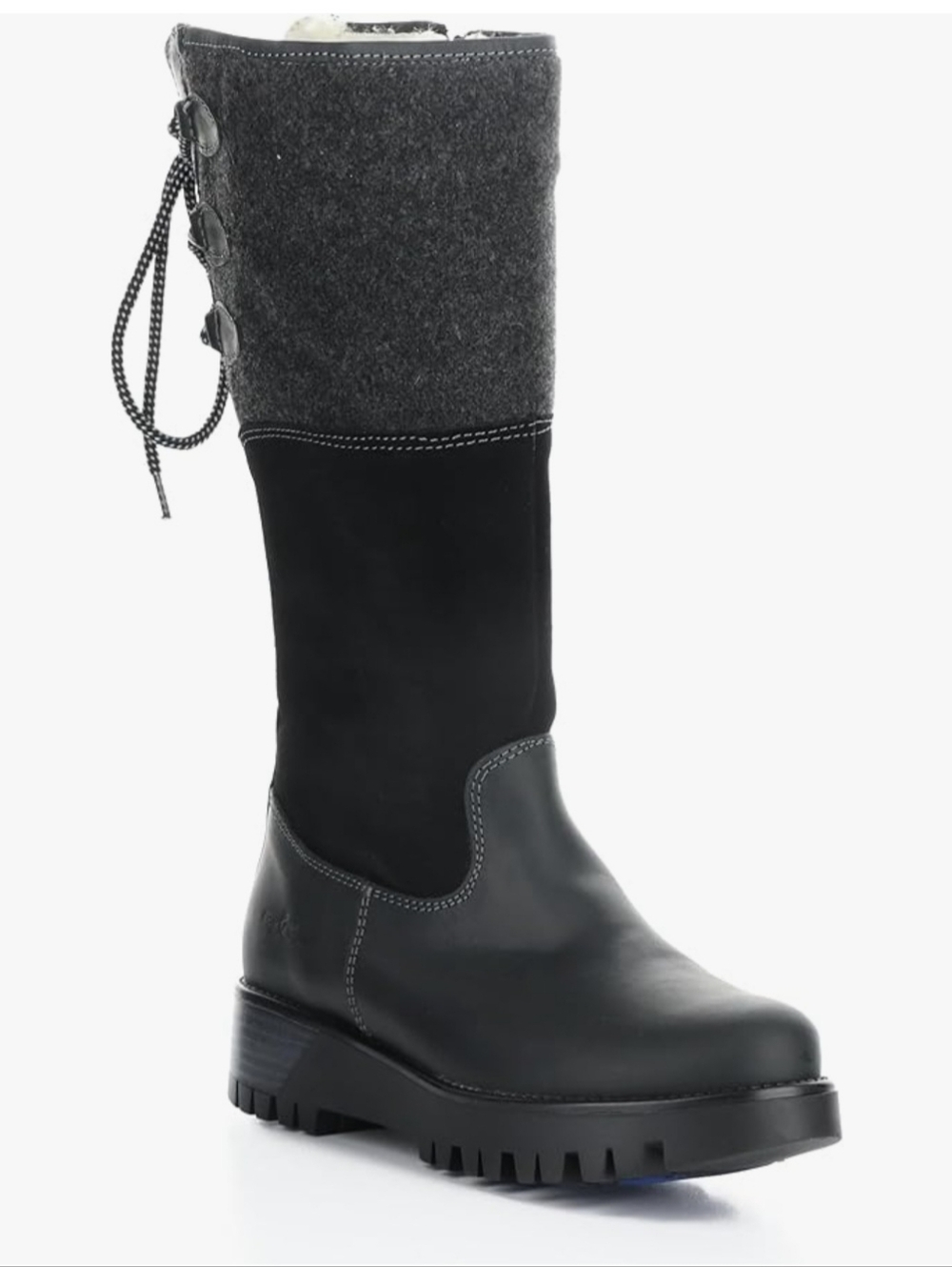Bos. & Co. Black and Gray Women's Winter Boots